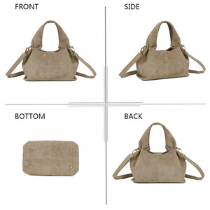 Sac effet daim taupe JACKIE