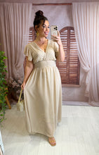 Charger l'image dans la galerie, Robe beige LISANDRA (36 au 42 )