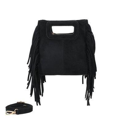 Sac à franges noir ALBA