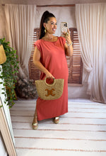 Charger l'image dans la galerie, Robe tee shirt épaulette terracota LAGUNE (38 au 44) New