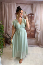 Charger l'image dans la galerie, Robe vert d'eau LISANDRA (34 au 48 )