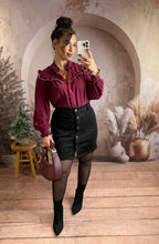 Charger l'image dans la galerie, Jupe velours noir CLEM (36 au 48)