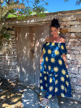Charger l'image dans la galerie, Robe col bardot motif soleil MISA  (36 au 46)