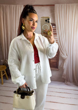 Charger l'image dans la galerie, Chemise en gaz de coton blanc INAYA (34 au 48)