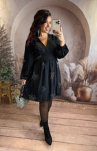 Charger l'image dans la galerie, Robe noir éclat scintillante SNOW (36 au 48)