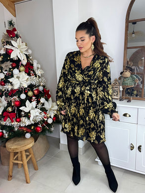 Robe noir gold améthys ( 38 au 52 )⭐️
