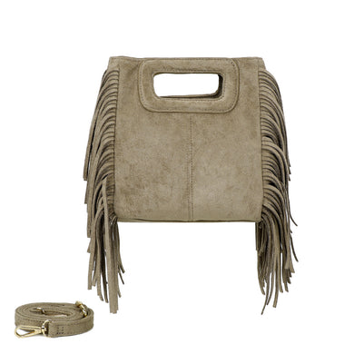 Sac à franges beige ALBA