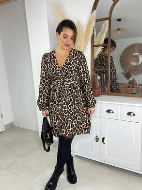 Robe léopard calypso ( 36 au 48)