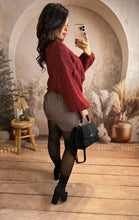 Charger l&#39;image dans la galerie, Jupe short bordeaux SANTA (34 au 48)⭐️