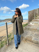 Charger l&#39;image dans la galerie, Imperméable fouré polaire  kaki LAURE  (36 au 42)