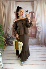 Charger l'image dans la galerie, Ensemble chocolat top + jupe AUSTRALIA (36 au 42)
