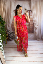 Charger l'image dans la galerie, Robe fuchsia/orange IZIA (34 au 48)