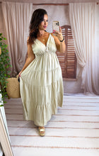 Charger l'image dans la galerie, Robe uni soleil beige ALIX (40 au 46)