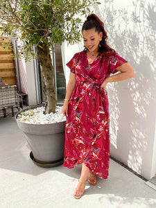 Robe bordeaux ALIXIA ( taille 34 au 48 )