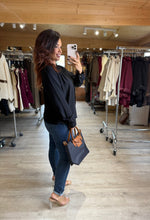 Charger l&#39;image dans la galerie, Chemise noir LEILA (36 au 48)