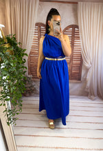 Charger l'image dans la galerie, Ensemble top + jupe bleu électrique KLARA (36 au 44)