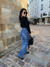 Charger l&#39;image dans la galerie, Jean large bleu YOUNA (34 au 42)