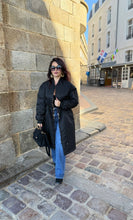 Charger l&#39;image dans la galerie, Long Bombers noir réversible léopard TANIA (36 au 46)