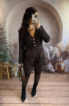 Charger l'image dans la galerie, Combishort chocolat boutons or JOVIE (36 au 40)