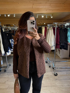 Gilet sans manches chocolat YOU (34 au 46