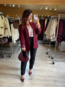Blazer bordeaux TILIA (34 au 50)