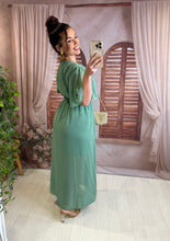 Charger l'image dans la galerie, Robe vert d'eau fendu MAE (42 au 48)