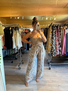 Pantalon zebre taupe ( 34 au 46 )