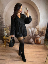 Charger l&#39;image dans la galerie, Combishort noir CARMELA (34 au 40)⭐️