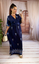 Charger l'image dans la galerie, Robe bleu marine VAHINA (40 au 48)