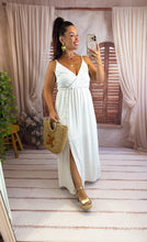 Charger l'image dans la galerie, Robe bretelles blanche Lylia (36 au 48)