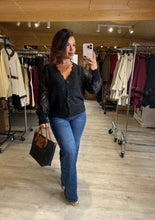 Charger l&#39;image dans la galerie, Gilet tout doux noir DONNA (34 au 46)