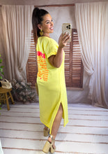 Charger l'image dans la galerie, Robe tee shirt iconic jaune ROSE (34 au 46) New