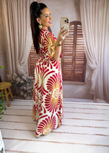 Charger l'image dans la galerie, Robe motif framboise FAUVE ( 36 au 48)