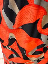 Charger l'image dans la galerie, Robe longue noir motif fleur rouge IZÏA  (36 au 48)