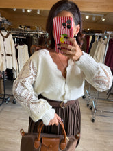 Charger l&#39;image dans la galerie, Gilet  tout doux blanc DONNA (34 au 46)