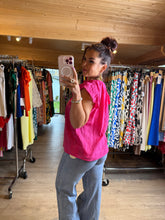 Charger l&#39;image dans la galerie, Chemisier fuchsia TATIANA ( reste taille s/m et 44 )