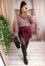 Charger l'image dans la galerie, Jupe short velours bordeaux MÉLISSA (36 au 48)
