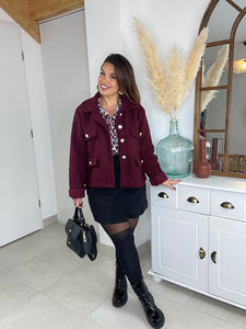 Veste bordeaux Ariana ( 36 au 44)
