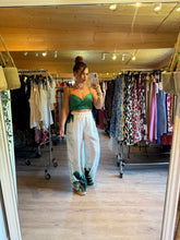 Charger l&#39;image dans la galerie, Ensemble top + pantalon vert AMALIA