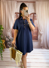 Charger l'image dans la galerie, Robe courte en jeans bleu marine BRAZIL (38 au 48)