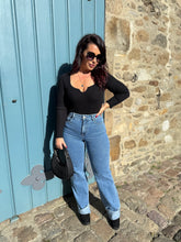 Charger l&#39;image dans la galerie, Jean wide leg avec revers LUMEA (34 au 42)