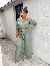 Charger l'image dans la galerie, Ensemble kaki top + pantalon IRIA (36 au 42 )