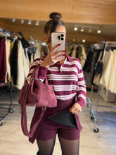 Charger l&#39;image dans la galerie, Jupe short bordeaux LISA (34 au 40)
