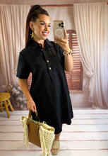 Charger l'image dans la galerie, Robe courte en jeans noir BRAZIL (34 au 48)