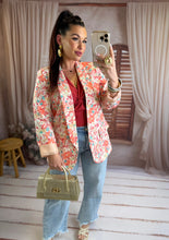 Charger l'image dans la galerie, Veste Blazer fleuri terracota TILIA (34 au 52)