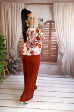 Charger l'image dans la galerie, Pantalon plissé terracotta ALMEA (34au 48)