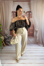 Charger l'image dans la galerie, Pantalon beige à cordelette SOLANGE (36 au 48)