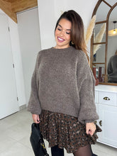 Charger l'image dans la galerie, Pull marron/taupe Inaya ( 34 au 46 )