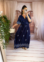 Charger l'image dans la galerie, Robe bleu marine VAHINA (40 au 48)