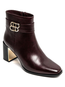 Bottine bordeaux LILI
